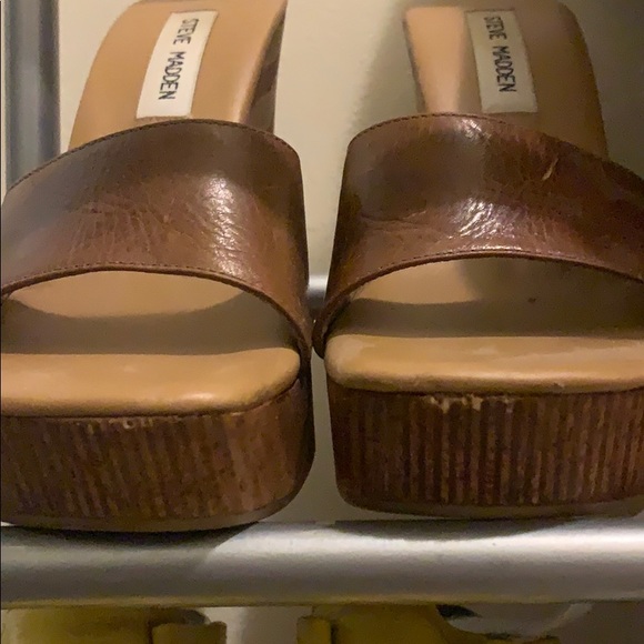 Wooden Steve Madden retro mules - Picture 4 of 4